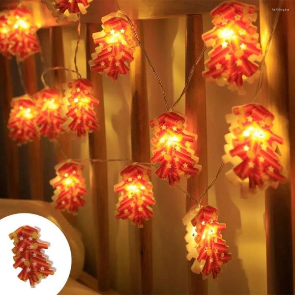 Cordas penduradas luzes do festival da primavera Fuwa piscando ano alimentado por bateria LED luz de fogos de artifício
