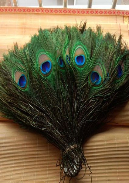 Элегантные декоративные материалы Настоящее натуральное перо павлина Красивые перья размером от 25 до 30 см HJ1707598484