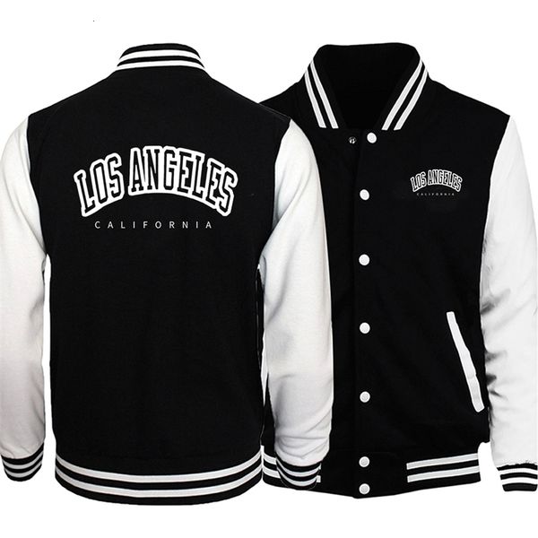 Los Angeles Kalifornien USA Stadt Retro Brief Herren Kleidung Lose Mode Baseball Uniform Outdoor Biker Reise Mantel Herren Jacke 231222