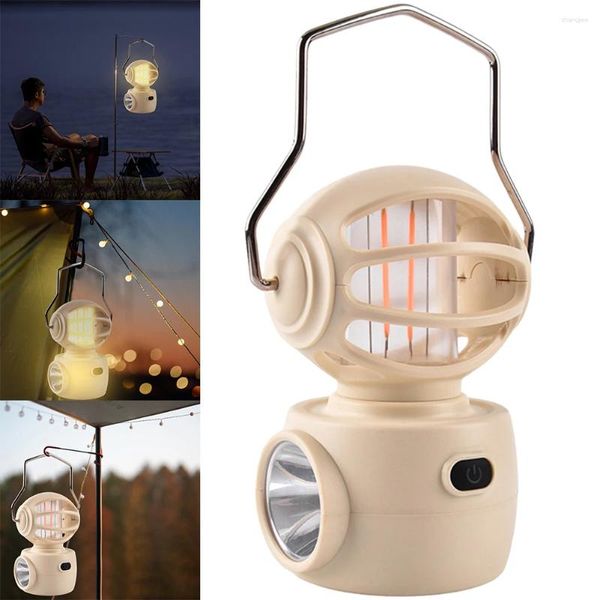 Lanterne portatili Lampada da campeggio a forma di robot Impareggiatore A impermeabile Creative Light Stepless Dimming USB Emergenza ricaricabile Strumenti per esterni