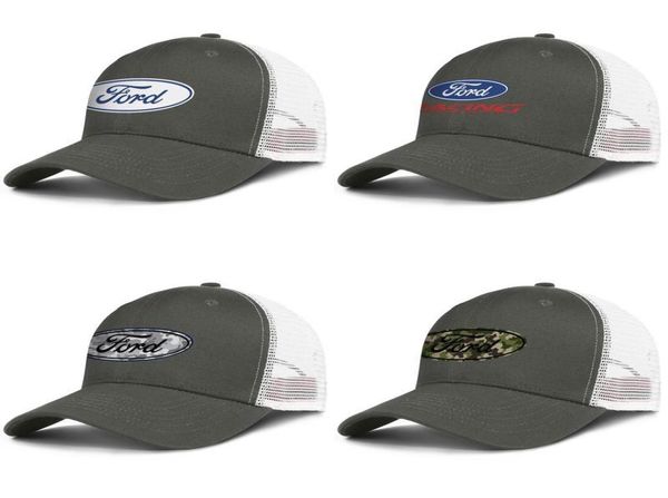 Herren Mesh Cap Ford Performance Racing Original Logo Damen039s Einheitsgröße Belüftung Sonnenhüte Camouflage grau schwarz weiß1423923