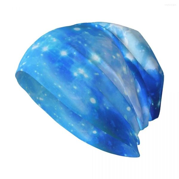 Berretti Blu Nuvoloso Cielo notturno Cappello lavorato a maglia Cappelli Compleanno Wild Ball Pesca Ragazzo Berretto da donna