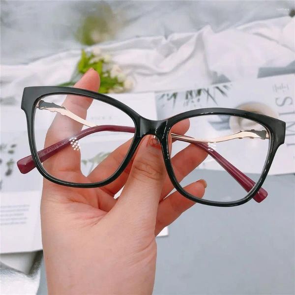 Sonnenbrille Frauen Männer Metall Anti UV Blendung Anti-blaues Licht Gläser Computer Brille Lesen Gaming Brillen