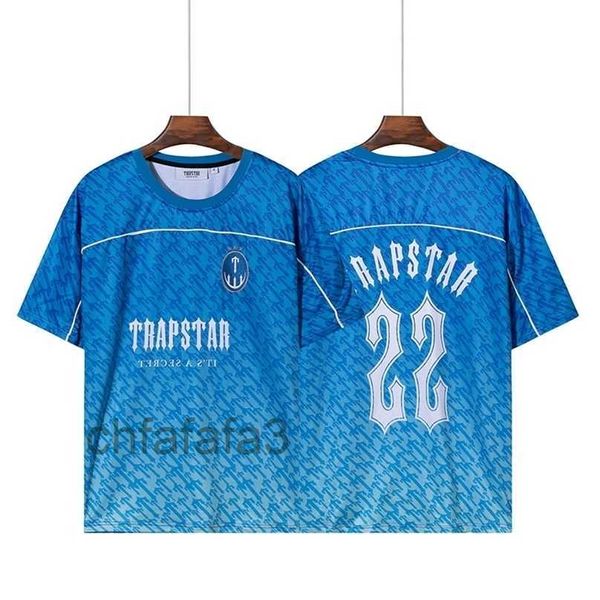 Homens camisetas Futebol Jerseys Trapstar Estilo Camiseta Homens Mulheres Tranning Run Workout Causal Manga Curta Secagem Rápida Cool Refrescante T-shirt 220924 H2X4