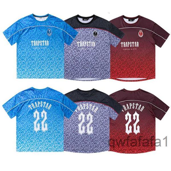 Designer-Herrenhemd Trapstar Fußballtrikot Sommer-T-Shirts Paare T-Shirts Frauen Trapstars Street Fashion Pullover T-Shirts 0o2k 2VV7