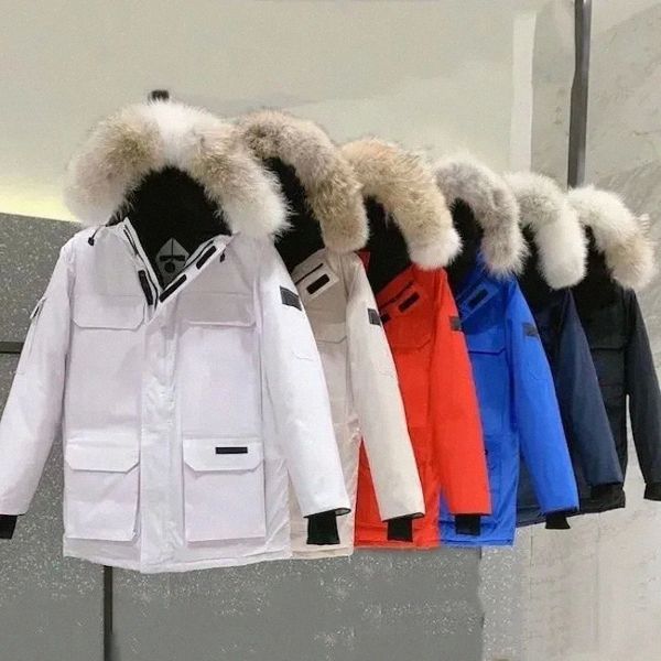 Tasarımcı Ceket Erkek Kış Ceket Aşağı Ceket Üst Erkek Moda Parka Su Geçirmez Rüzgar Geçirmez Premium Kumaş Kalın Cape Kemer Sıcak Ceketler H6AI#