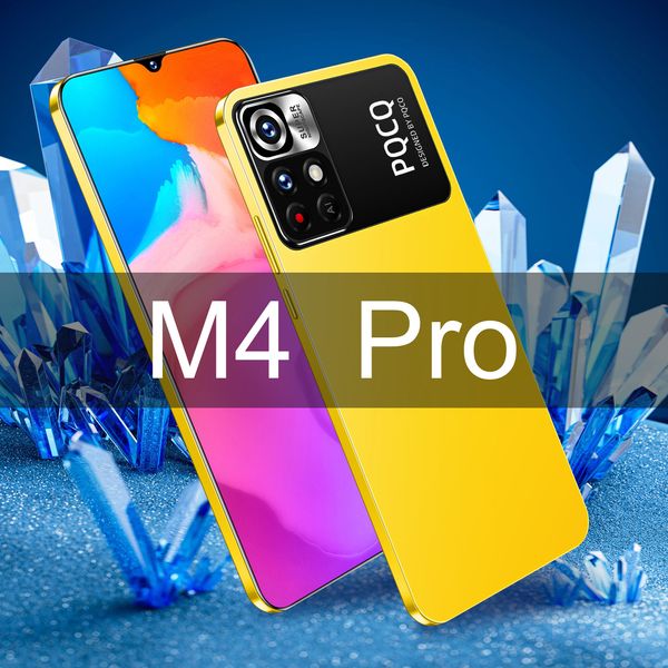 2023 novo telefone móvel transfronteiriço m4 pro smartphone android 6.8 polegadas tela grande 2 16g em estoque telefone móvel atacado