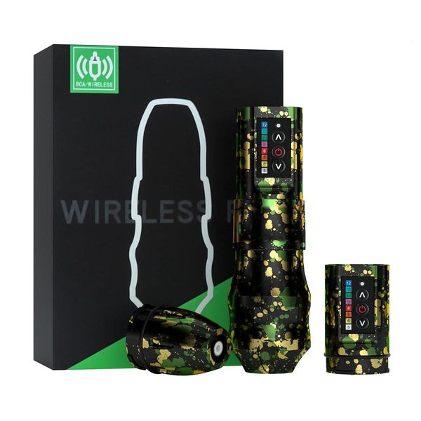 Macchina per tatuaggio Exo Penna rotativa wireless Hine Kit 3.5/4.0/4.6mm Corsa Opzionale Batteria a ricarica rapida Kit penna 1800mah per Body Artist