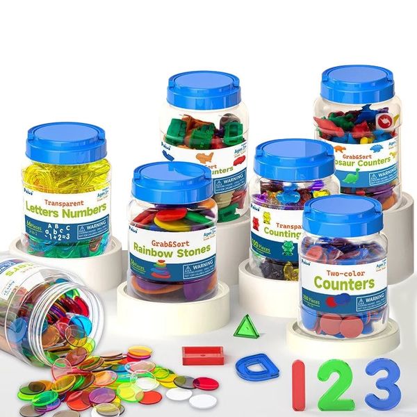 Montessori Tavolo luminoso Giocattoli Lettere Numeri Colorati Numero sensoriale Conteggio delle parole Ortografia Apprendimento Giocattolo educativo Regali 231225