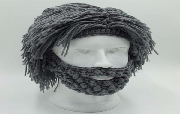 Naroface el yapımı örgü erkekler kış tığ işi bıyık şapka sakal biyazları yüz püskül bisiklet maskesi kayak sıcak şapkası komik şapka hediyesi yeni c9348267