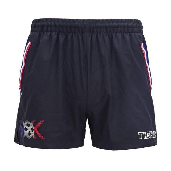 Saias originais Tibhar New Table Tennis Shorts para homens Mulheres France Seleção Nacional Pingo Pongue Clothes Sportswear