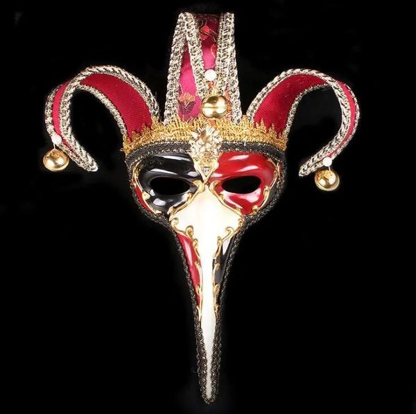 Máscaras máscara de halloween masquerade nariz longo máscara criativa sino highend máscaras de festa rendas natal linda elegância novo