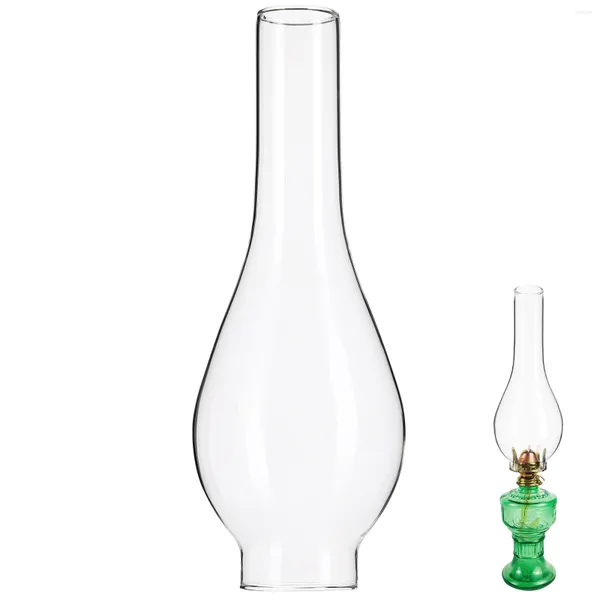 Tragbare Laternen Kerosin Lampenschirm Glas Öl Ersatzabdeckung für Schornsteinteile Klare kleine Schirme