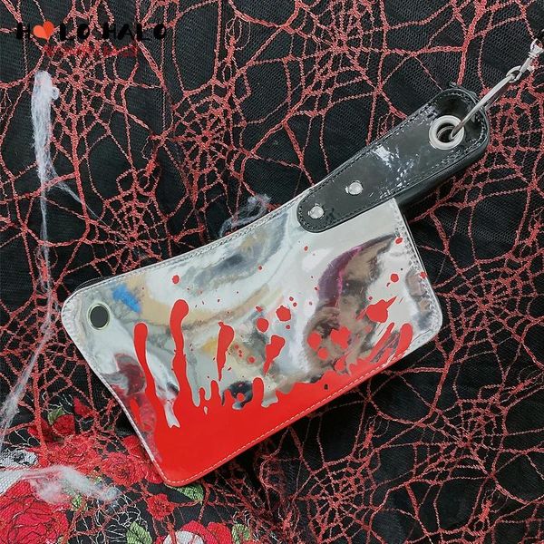 Taschen Gothic Punk Cleaver Messer Form Frauen Handtasche für Mädchen Neuheit Geldbörse Schwarz Lolita Cosplay Zubehör Weibliche Designer Handtasche