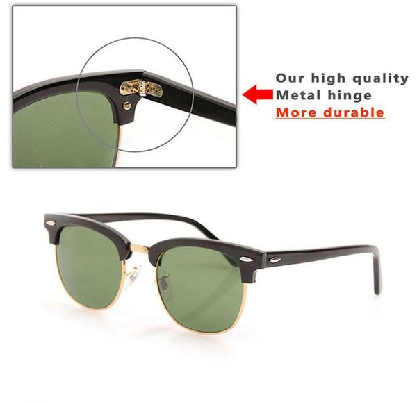 Высококачественные мужские солнцезащитные очки Plank Metal шарнир Дизайнерские женские очки с защитой от ультрафиолета линзы g15 Очки Роскошные женские очки Glas7551287