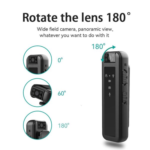 07HD1080P мини-DV камера ночного видения невидимое движение портативный открытый маленький видеорегистратор для человеческого тела правоохранительные органы 231226