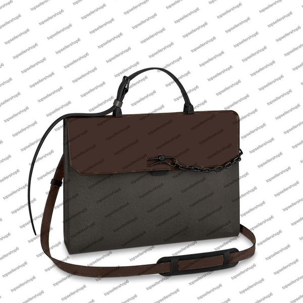 M30591 ROBUSTO AKTENTASCHE Designer Herrentasche Messenger Geldbörse Rindsleder Khaki Grün Schwarz Portfolio Aktentasche Tasche Handtasche ShoulderBa280D