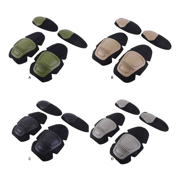 Pad tattico tattico militare set di cuscinetti ginocchisi ginocchiera cuscinetti protettive combattimento paintell pattina