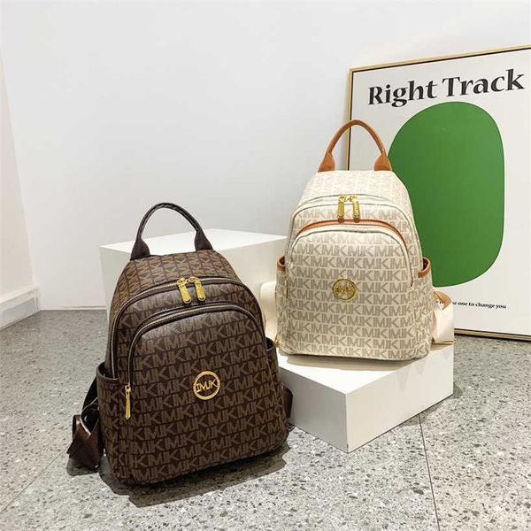 18 % RABATT Designer Double High-End-Damen-Rucksack mit großer Kapazität, neue trendige Marke, College-Studenten-Klassentasche, modischer Rucksack