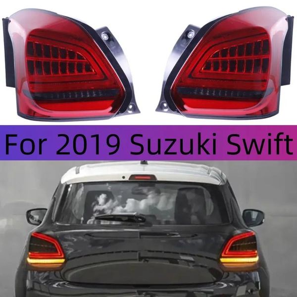 Luzes estilo do carro para 20 19 suzuki swift conjunto de luz traseira led running light streamer turn signal freio lâmpada reversa