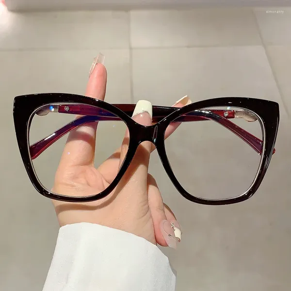 Güneş Gözlüğü Çerçeveleri Kammpt büyük boy kare gözlükler çerçeve 2024 Şık Şeker Renkli Bilgisayar Gözlük Marka Tasarımcısı Gözlükler İnciler