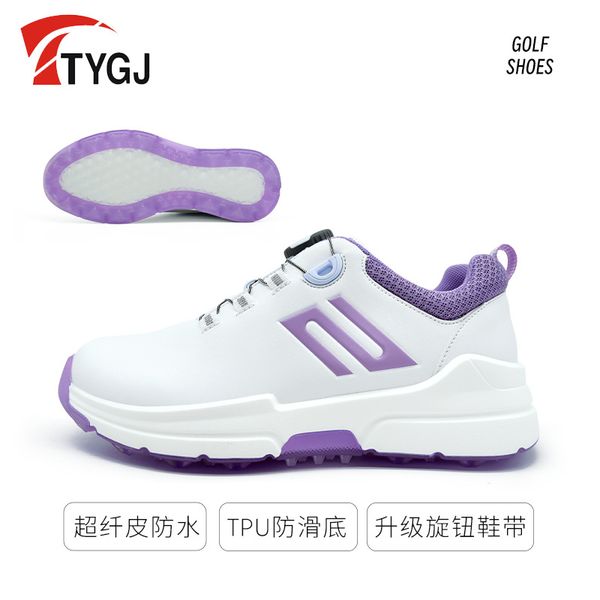 Dönen kemer sapsız yeni golf bayanlar spor ayakkabıları nefes alabilen kaydırıcı anti-skor spor ayakkabıları