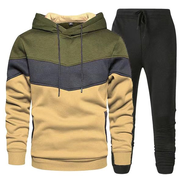 Männer Trainingsanzüge Hase männlich Hoodie und Hosen Langarm Jogginganzüge Streetwear Sport-Sets Frühling Herbst Pullover Tierdruck Individuelles Logo Mehrfarbig, mehrere Größen