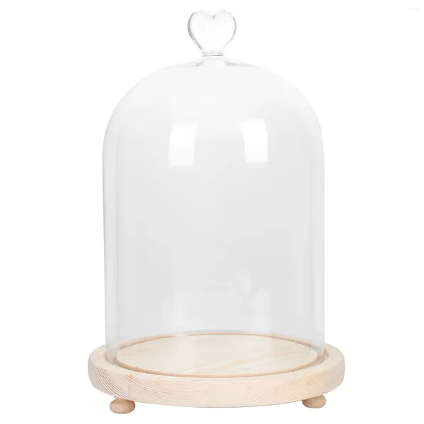 Bottiglie di stoccaggio Luci decorative Campana Cloche Cupola di vetro Modello romantico a mano Ornamento Polvere di clone