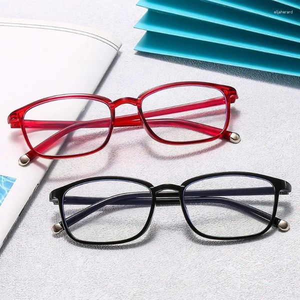 Sonnenbrille Anti-blaues Licht Lesebrille Männer Frauen Mode Rot Farbe Presbyopie Dioptrien 1,0 1,5 2,0 2,5 3,0 3,5 4,0