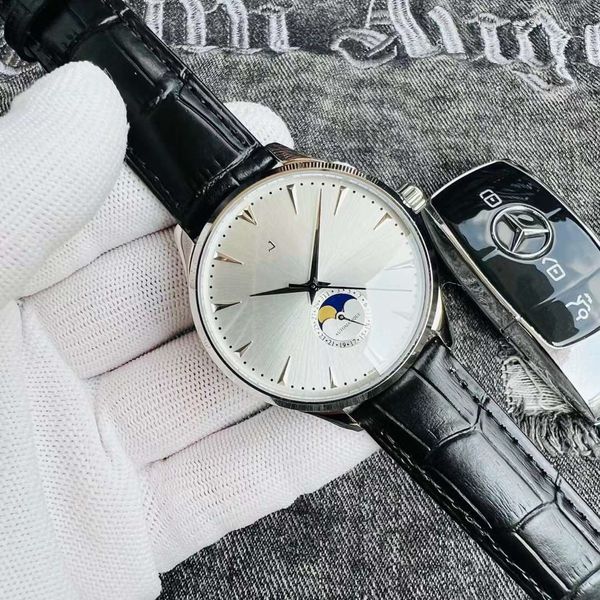 Marchio top di alta qualità jaegex-lecoultxx moonx fasex series masterx orologio da uomo cinghia in acciaio inossidabile cinghia in pelle zaffiro mirror designer designer orologio meccanico