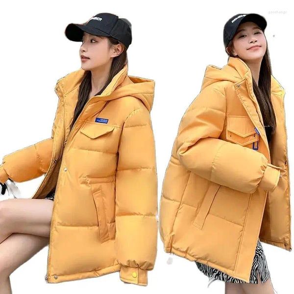 Damen Trenchcoats Winter Frauen Übergroße Parkas Jacken Lässige Dicke Warme Kapuzenmuster Mantel Weibliche Outwear Sportjacke