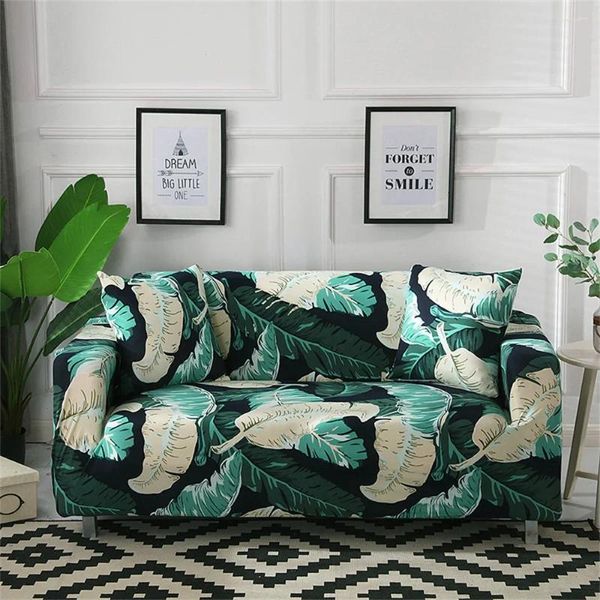Чехлы на стулья с геометрическим рисунком золотой линии, чехол для дивана, эластичная нескользящая ткань с цветком и растением, украшение для дома на четыре сезона