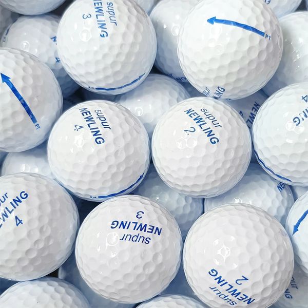 Supur Ling 10 PCS Bolas de golfe super longa distância Ball Bilayer para bolas de jogo de competição profissional Random Number 231227