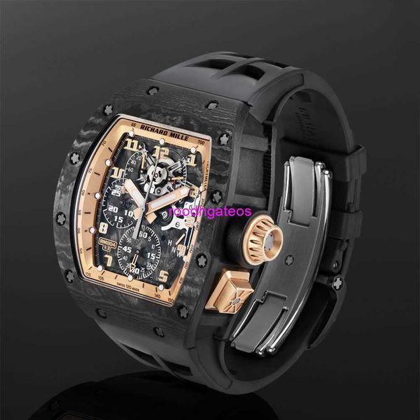 Ricardmill Luxury Watches Мужские автоматические наручные часы RM004 V3 Скелетный набор розового золота 18K Розовое золото 42 мм HBEK