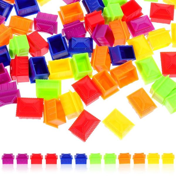 Charme Pulseiras 60 Pcs Peças de Xadrez Acessórios de Jogos de Jogos Adereços Pequenos Fragmentos de Casa Peões de Plástico