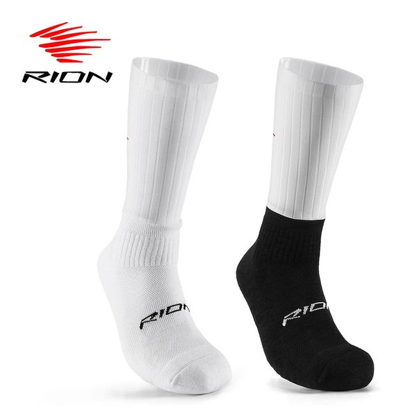 RION Fahrradsocken Unisex mit Knöchelunterstützung, Sportbekleidung, Fahrrad, Laufen, Basketball, Athletik, Fahrrad, Trekking, Mitte der Wade, atmungsaktiv, 231227