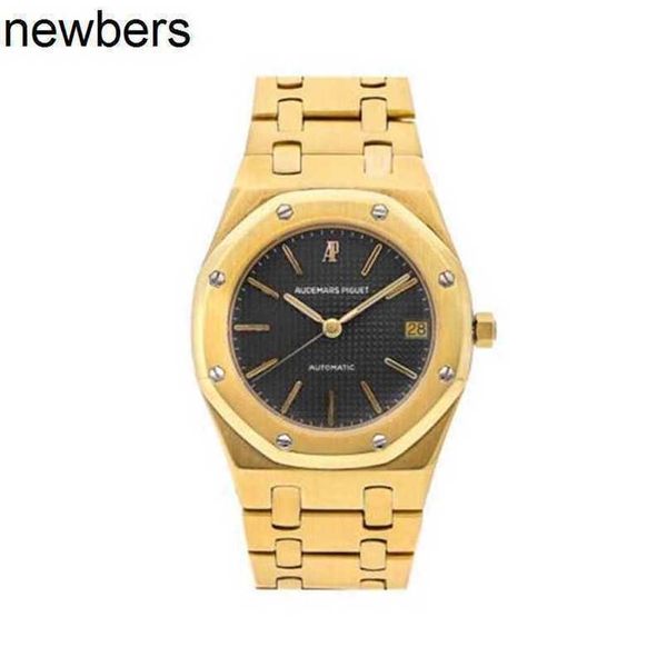 Top Audemar Pigue Apf Factory Royal Large Dial Oak Watch Mens Quartz Movimento Wristwatch 34mm Gold Men's Band 4100BA WN-G75KPSCM