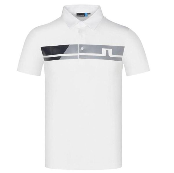 Primavera verão Novos homens Manga curta Camiseta de golfe branca ou preta Roupas esportivos ao ar livre camisa de golfe sxxl na escolha Ship7915175