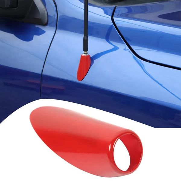 Acessórios vermelho base da antena do carro capa abs dcoration proteger para 20102017 dodge ram 1500 2500 3500 acessórios interiores