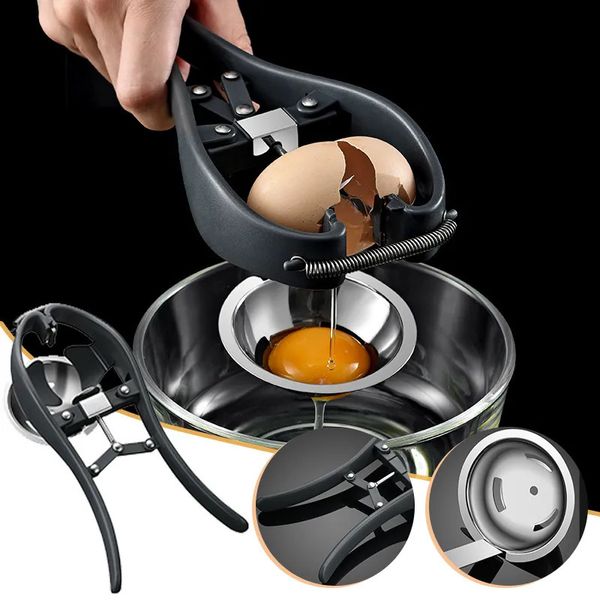 Strumenti manuali per le forbici di uovo in acciaio inossidabile strumenti per cracker uova topper uova separatore cucina accessori 231227
