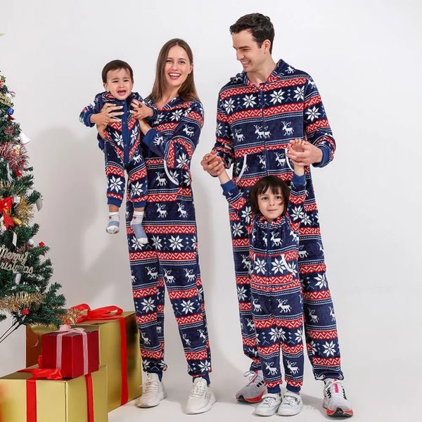 Família de Natal Pijama Combating Desenta Winter Xmas Elk Pijama impresso Mãe Mãe Mãe Pai Sleeps Arma