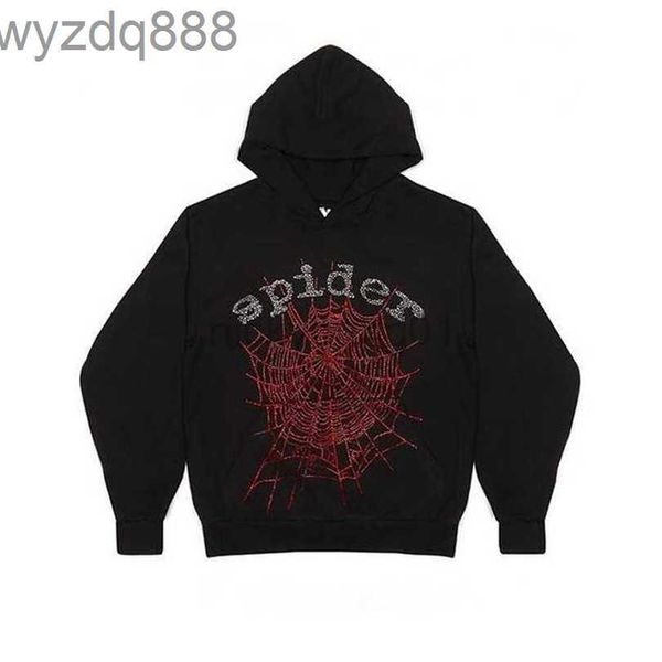 Çocuk SP5der 555555 Hoodie Erkek Kız 'Yüksek Kaliteli Örümcek Web Baskı Sweatshirts 3 BHUR STAR MENS Sade Hoodies Man Lüks Vape Vape Angel Siyah Svdj Svdj