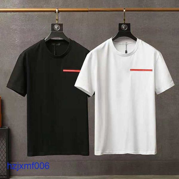 T-shirt da uomo Cypp T-shirt da uomo casual di lusso New Wear Designer manica corta 100% cotone T-shirt Prad in bianco e nero all'ingrosso di alta qualità