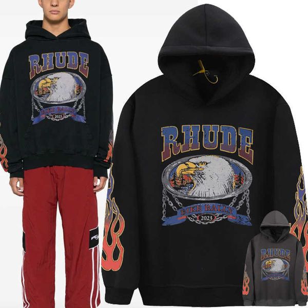 Moletom moletons masculinos rhudehoodies rally com casal adolescente solto suéter casual com capuz km3l