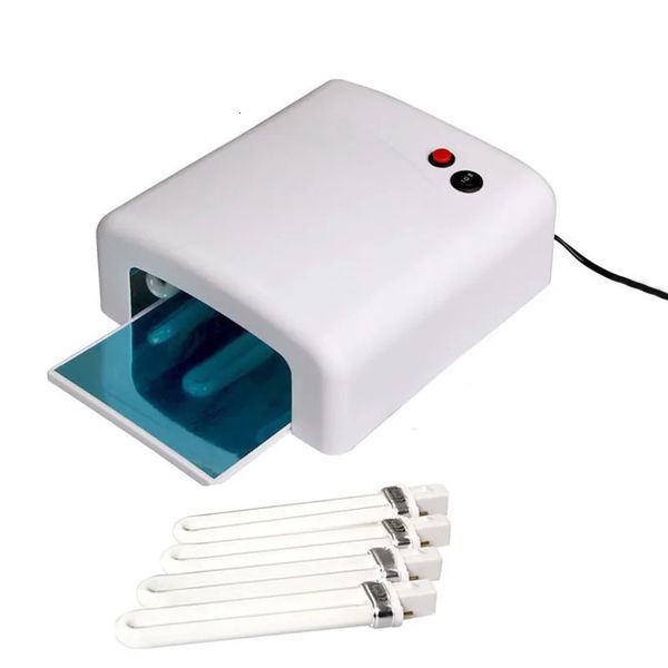 Lâmpada de secador de unhas Pro 36W LED UV Gel acrílico Curing Light Spa Kit com 4 tubos 231227