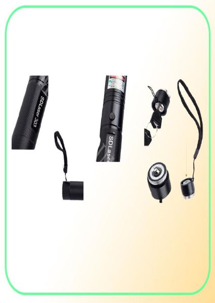 Laser 303 Long Distance Green SD 303 Laser Pointer Мощная охотничья лазерная ручка стержня 18650 BatteryCharger9767816