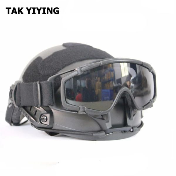 Tak yiyyying ao ar livre airsoft Balistic Tactical Goggle para lente anti -neblina de capacete tático 231227