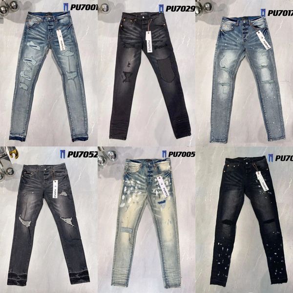 Mor kot pantolon tasarımcı kot pantolon erkekler için erkek kot pantolon Avrupa jean hombre erkek pantolon pantolon bisikletçisi nakış trend pamuk moda kot siyah kot pantolon