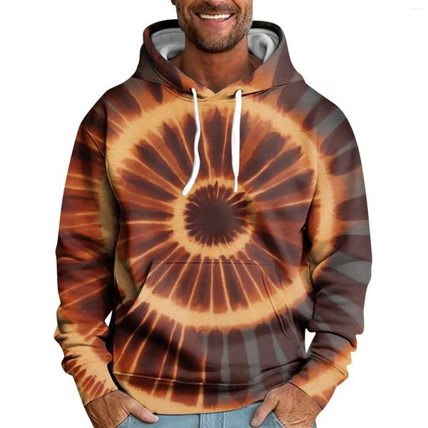 Männer Hoodies Männer Oversize Mode Y2k Streetwear Kleidung Einzigartige Tie Dye Casual Langarm Männer Pullover Sweatshirt M-6XL