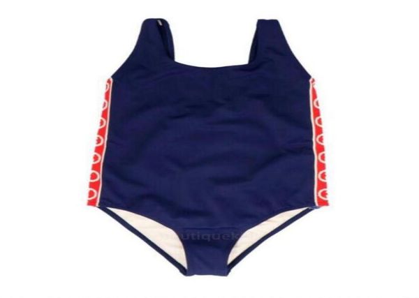 Kind Bademode OnePieces Kleinkind Kind Mädchen Badeanzug Bikini Brief Drucken Baby Kleinkind Schwimmen Tragen Anzug Kids7426118